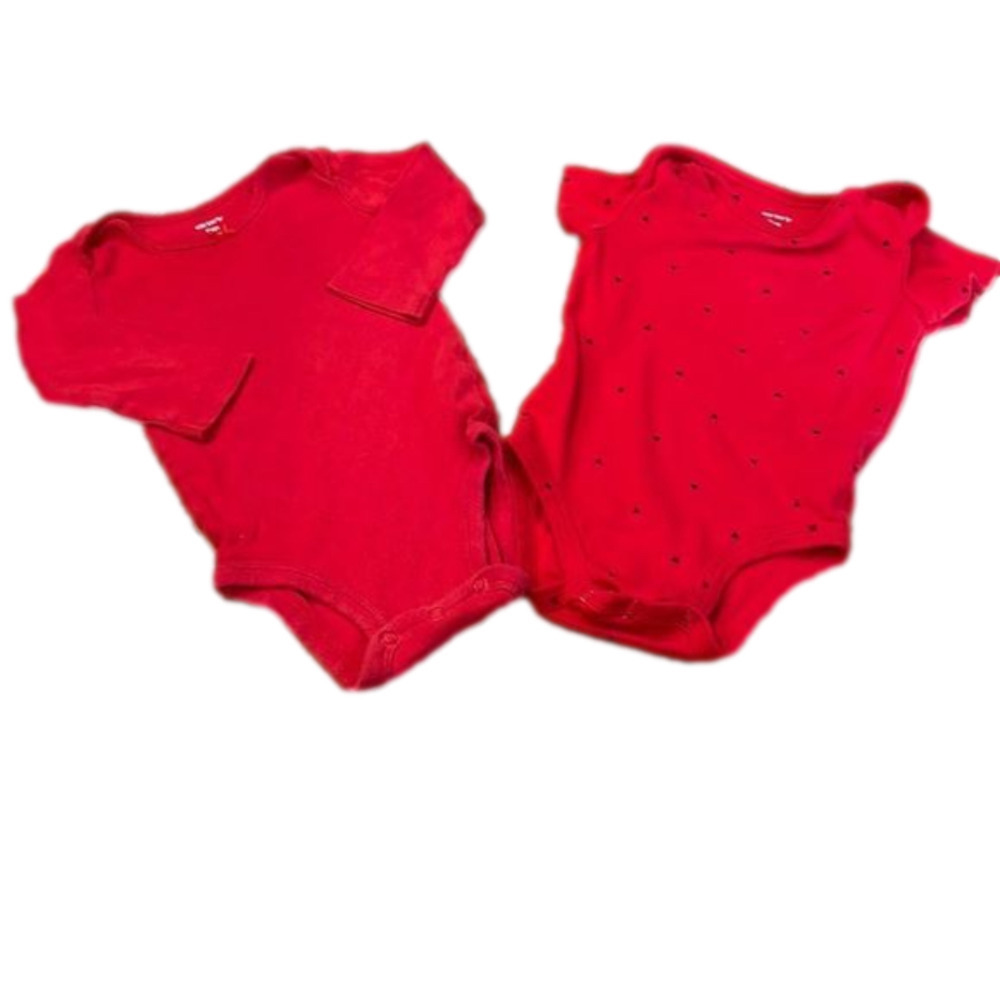 CARTERS 9 Month Onesies ( One Long And Other Short Sleeve) Good Condition